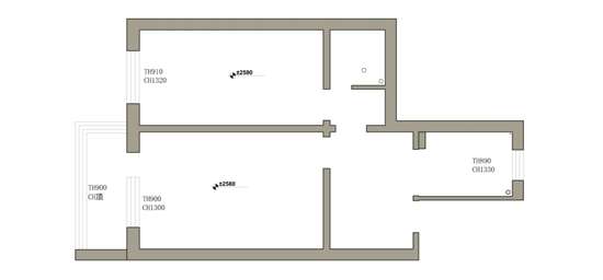 客廳增加一個臥室，60平小蝸居這樣改，兩室一廳不是夢！